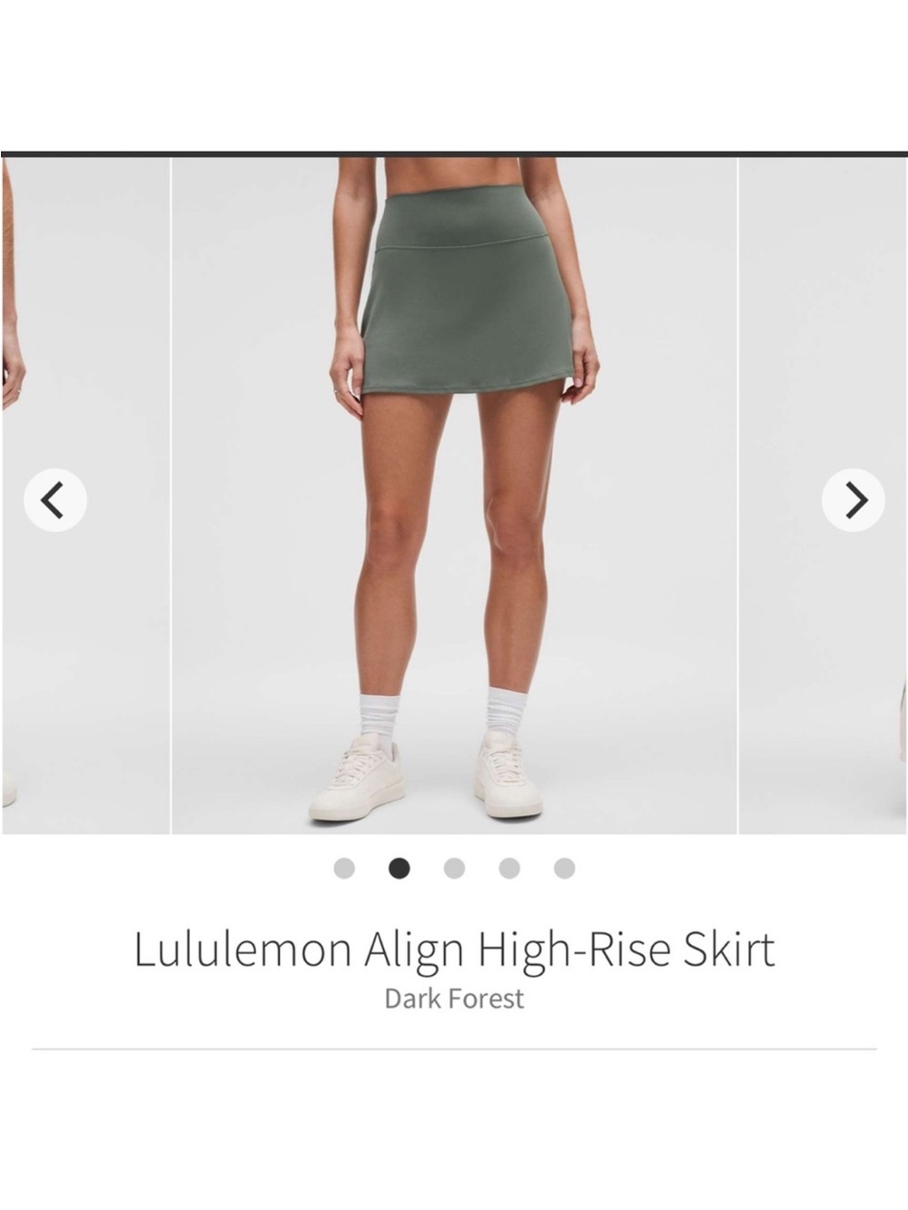 NWT Lululemon Align High Rise Skirt Dark Forest Sz 4